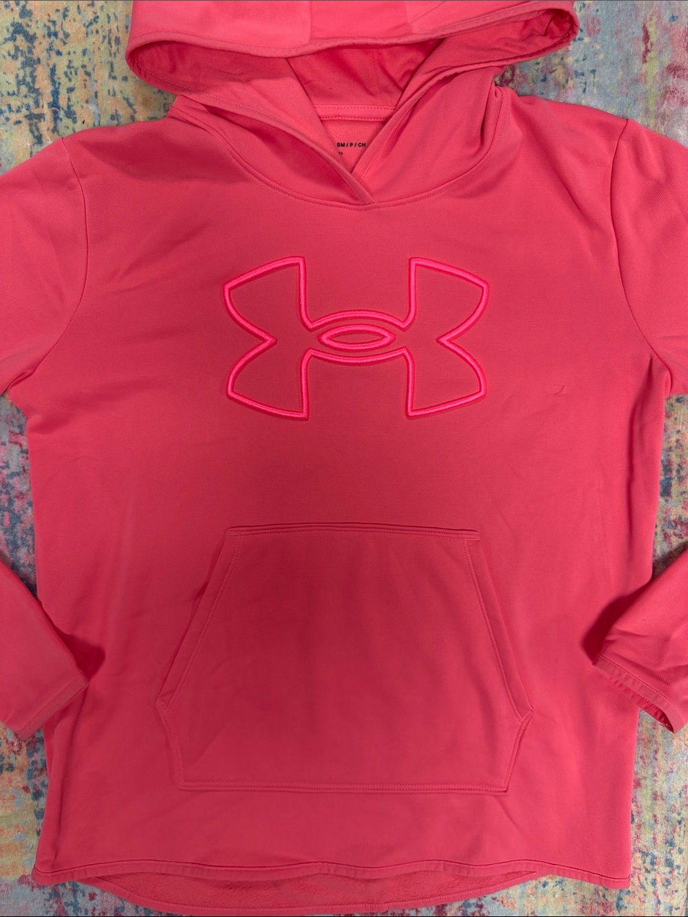 Under Armour Coral Pink Hooded Performance Sweatshirt